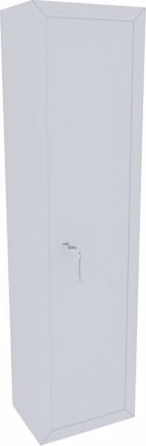 Armadio Portafucili Blindato Arreditaly in Acciaio con Cassetto Tesoretto e Doppia Serratura a Chiave, 7 Posti, Bianco Opaco, H 148 x L 40 x P 28 cm