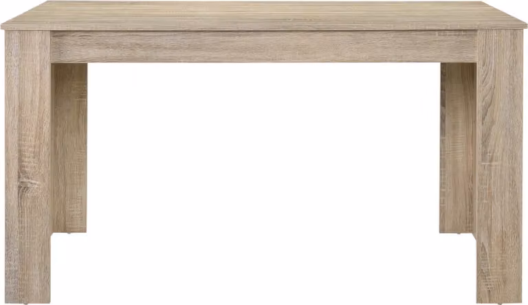 In And OutdoorMatch Tavolo da pranzo Junius - Stile country - 140x90x77 cm - Rovere chiaro - Design moderno