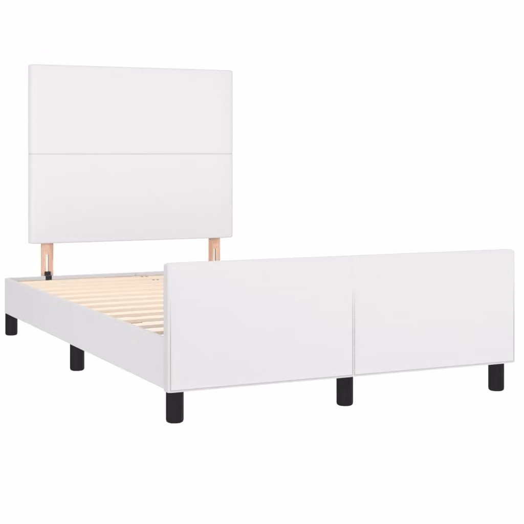 Giroletto senza Materasso Bianco 120x190 cm Pelle finta