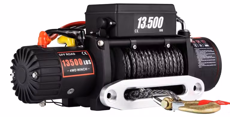Avvolgitori elettrici, portata di 13500 libbre, cavo sintetico da 24 metri, portata di 13500 libbre