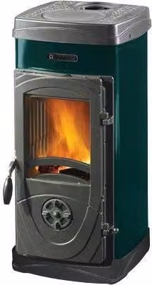 Stufa a legna La Nordica Super Junior Verde 5 kW L: 36,0 cm, P: 41,9 cm, H: 77,1 cm