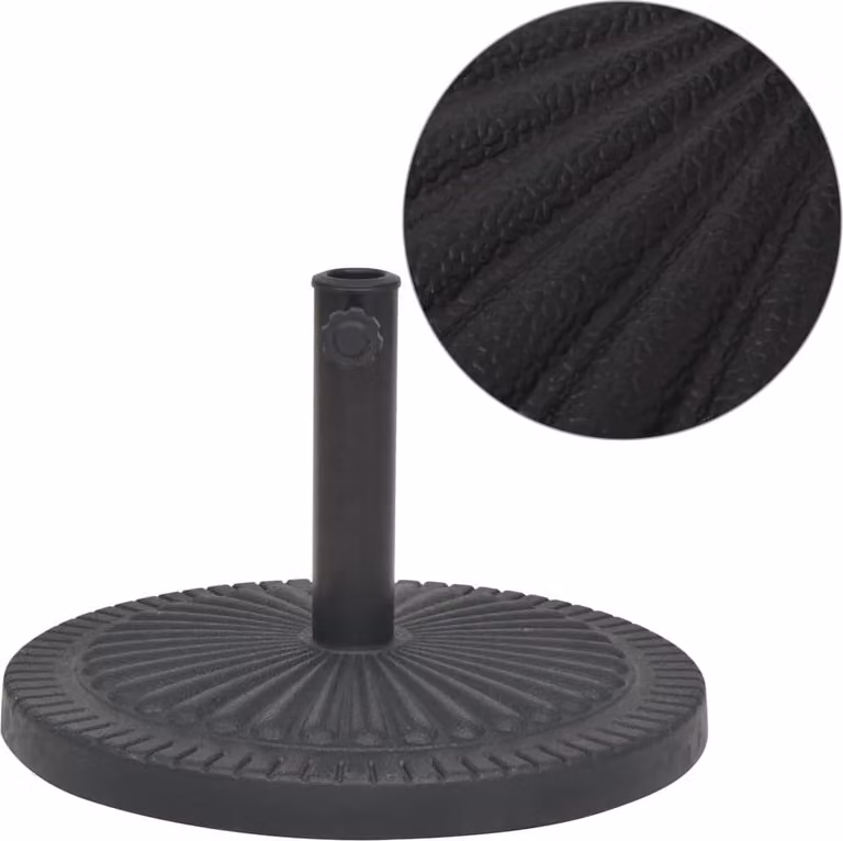 Maison Exclusive - Portaombrelli in resina, forma circolare, colore nero, peso 29 kg