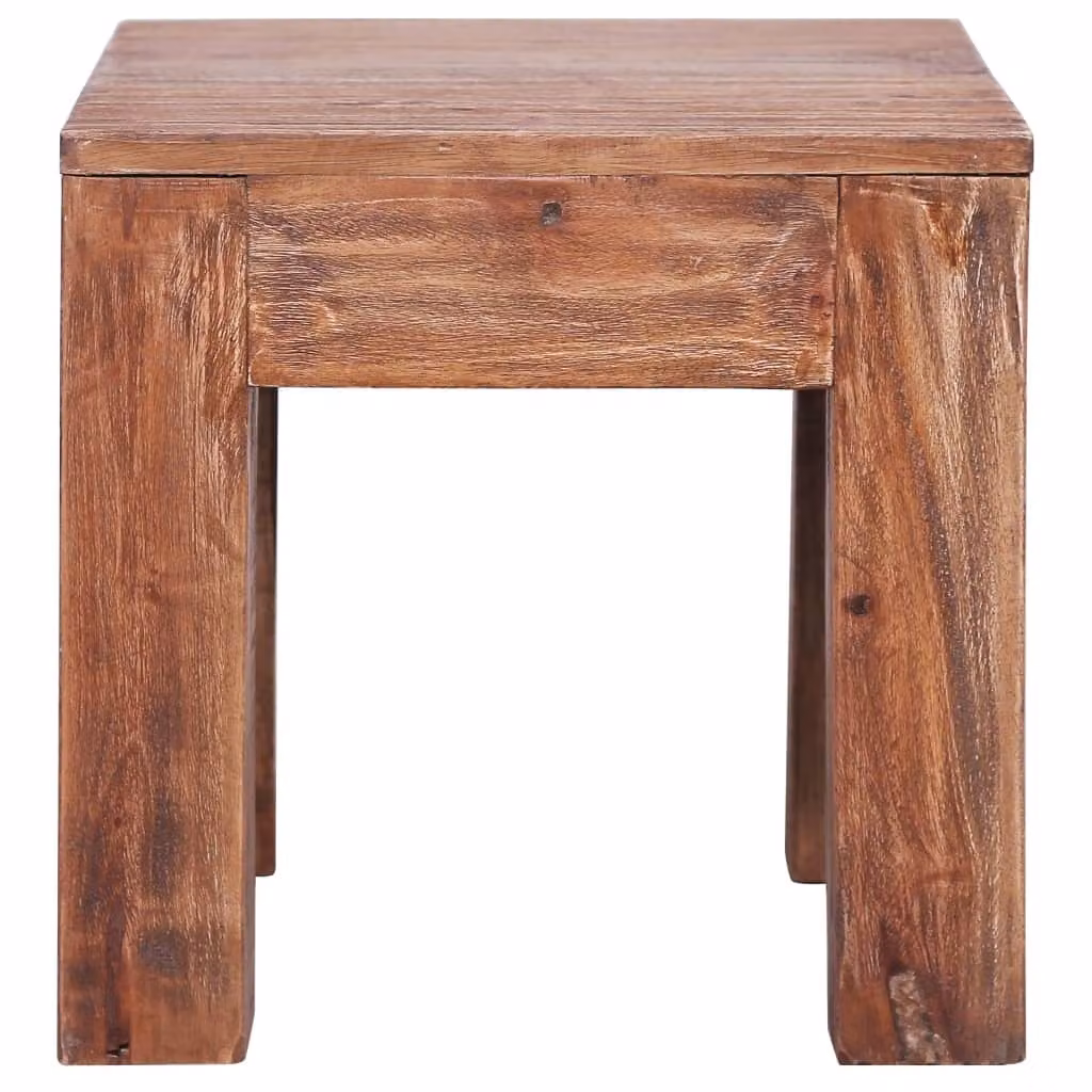 Tavolino da Salotto 30x30x30 cm in Legno Massello di Mogano