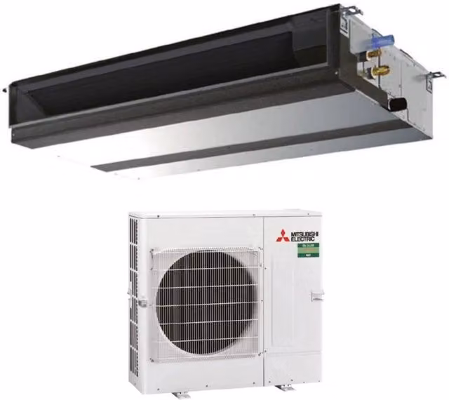 Climatizzatore Condizionatore Mitsubishi Electric Canalizzato Inverter Media Prevalenza 42000 Btu PEAD-SM125JAL + PUZ-SM125YKA Trifase R-32 Colore Bianco con Wi-Fi Opzionale