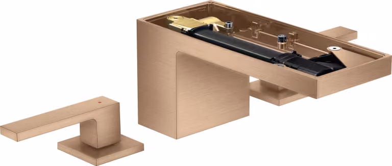 hansgrohe AXOR MyEdition Mélangeur lavabo 3 trous 70 avec vidage à ouverture rapide, sans plaque, 47052310, 47052310