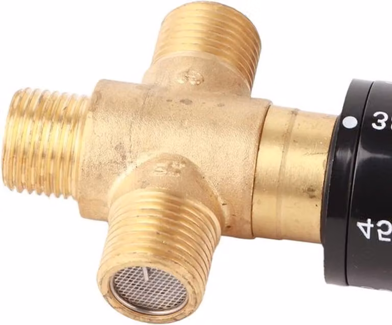 Miscelatore termostatico per la regolazione della temperatura dell'acqua in bagno e in cucina, ideale per lavabi e docce