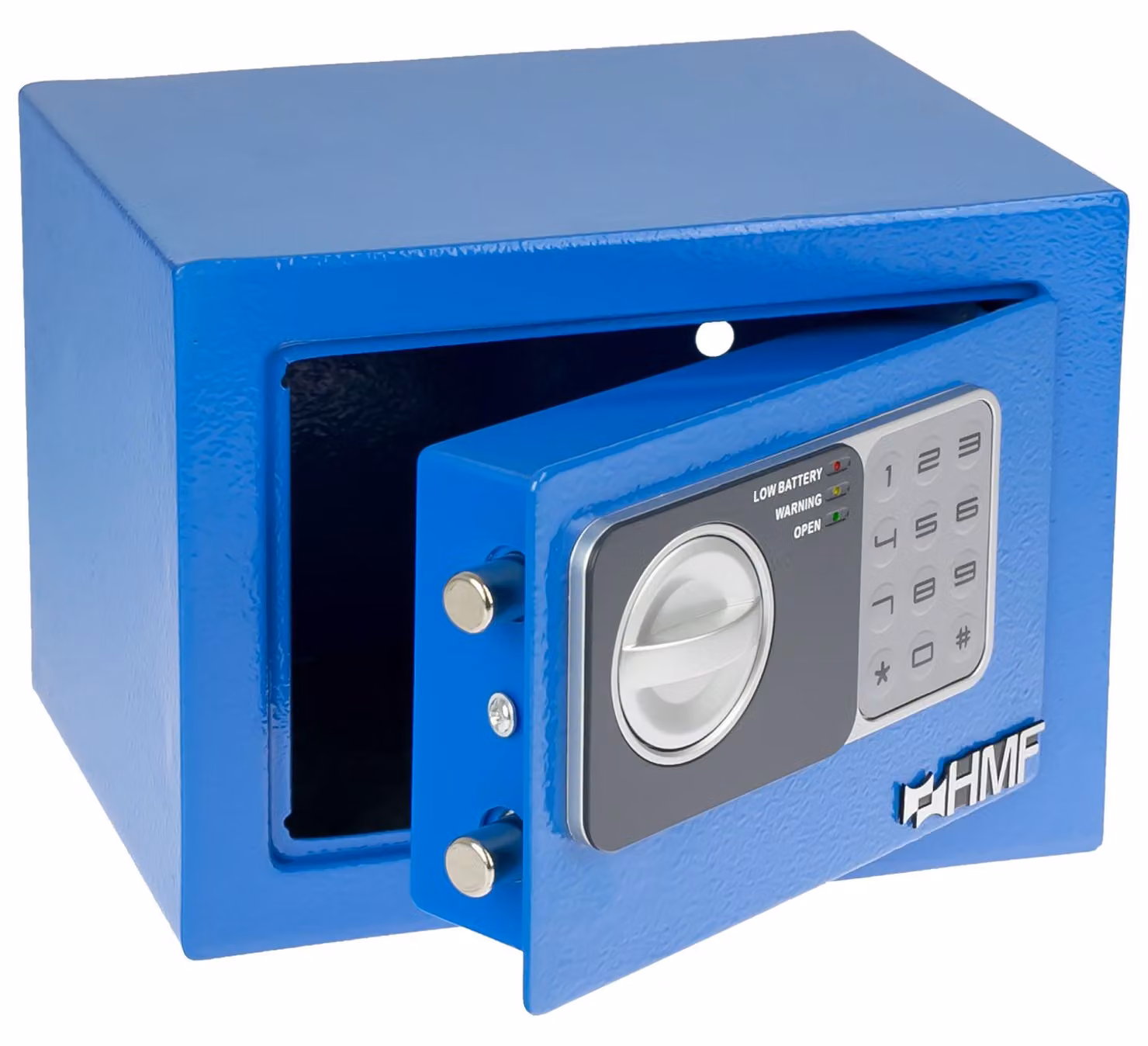 Cassaforte, cassaforte da incasso, serratura elettronica a combinazione, HMF 46126, 23x17x17 cm, blu