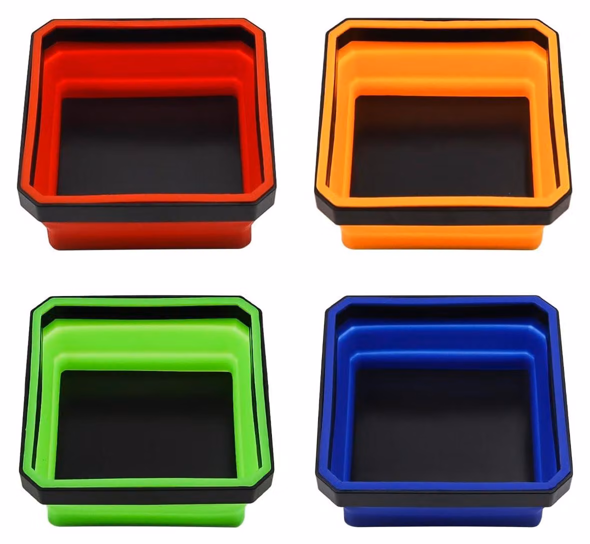 Set di 4 contenitori magnetici per utensili