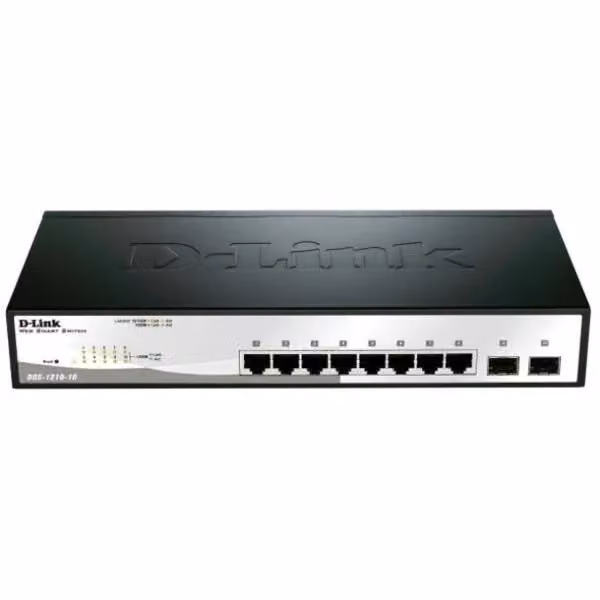 Switch di rete gestito D-Link DGS-1210-10 L2 Gigabit Ethernet 10/100/1000 Nero e Grigio – 2