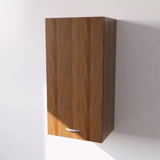 Pensile da cucina Calandrelli con una anta, finitura noce opaco, H 90 x L 45 x P 32 cm