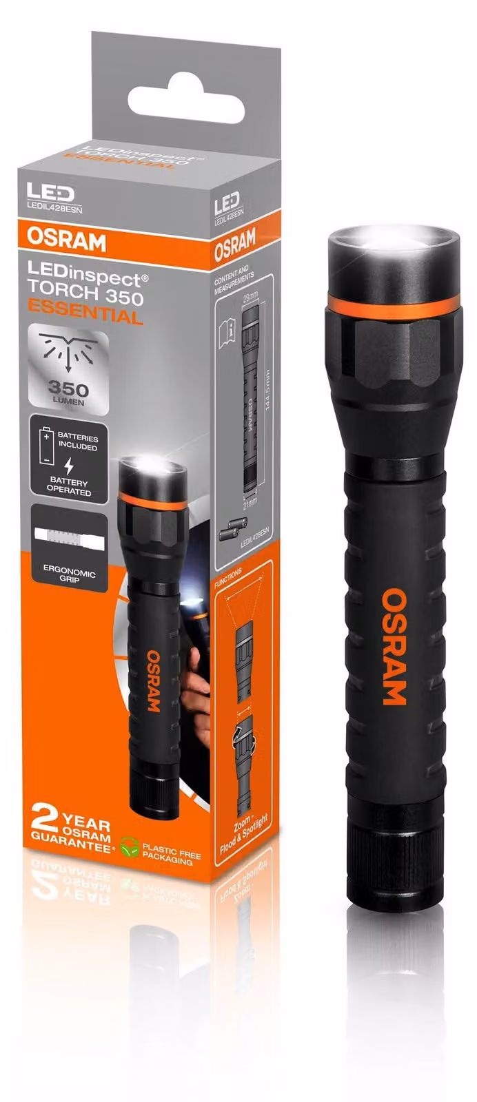 Lampada portatile LED 3V 4,0W 6.500K 350lm Competenza nell'illuminazione Lampada di ispezione OSRAM