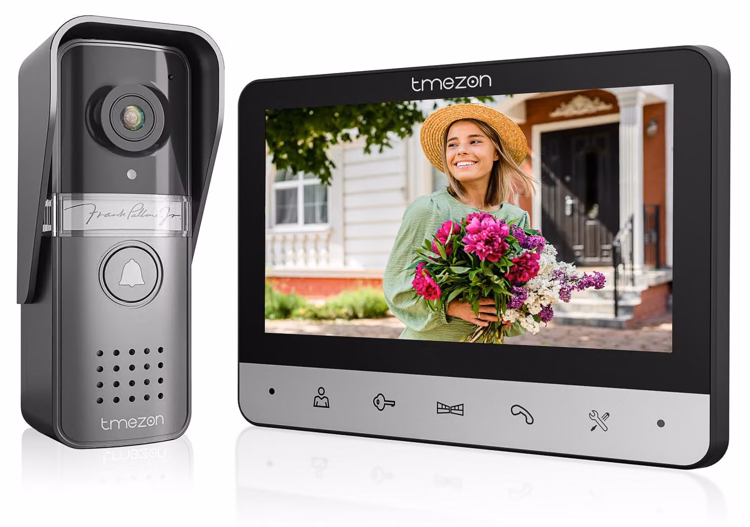 Videocitofono con display a colori da 7 pollici e telecamera a 120 gradi