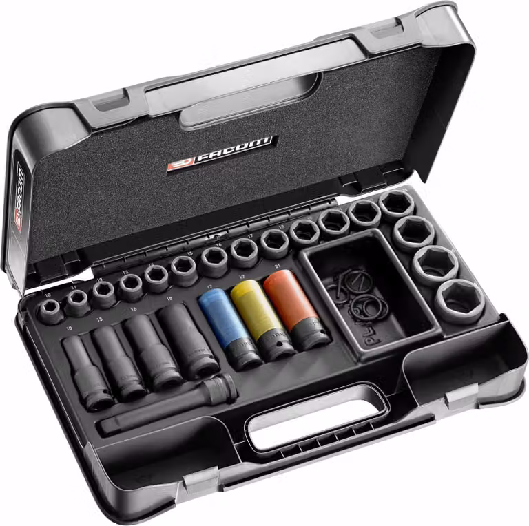 Facom IMPACT-Steckschluessel 1/2Z, Set 27-tl
