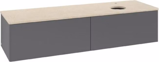 V&B Mobiletto senza struttura frontale Antao 160x50cm, HL, WBP botti., Anthrac. m Lac