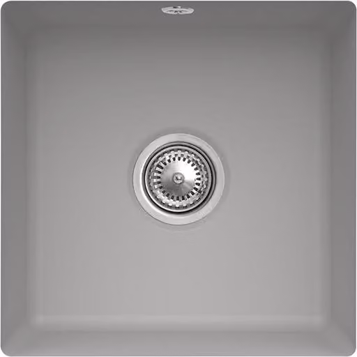 Lavello sottopiano V&B Subway 50 SU con scarico, eccentrico, fossile CeramicPlus