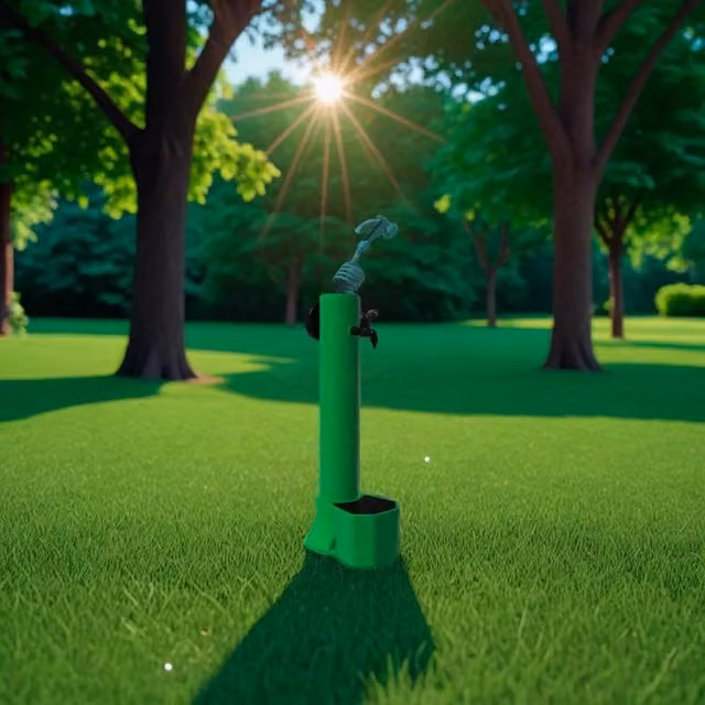 Sined Tritone Pro Fontana per Innaffiare il Giardino in Polietilene ad Alta Resistenza Verde e Nero con Tubo Flessibile da 75 m – 1