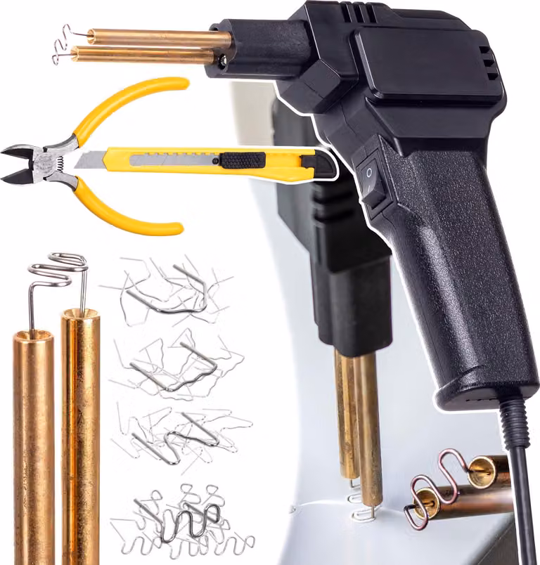 Saldatore di plastica / Kit di riparazione in plastica con 200 clip TC Technic BY-BD003