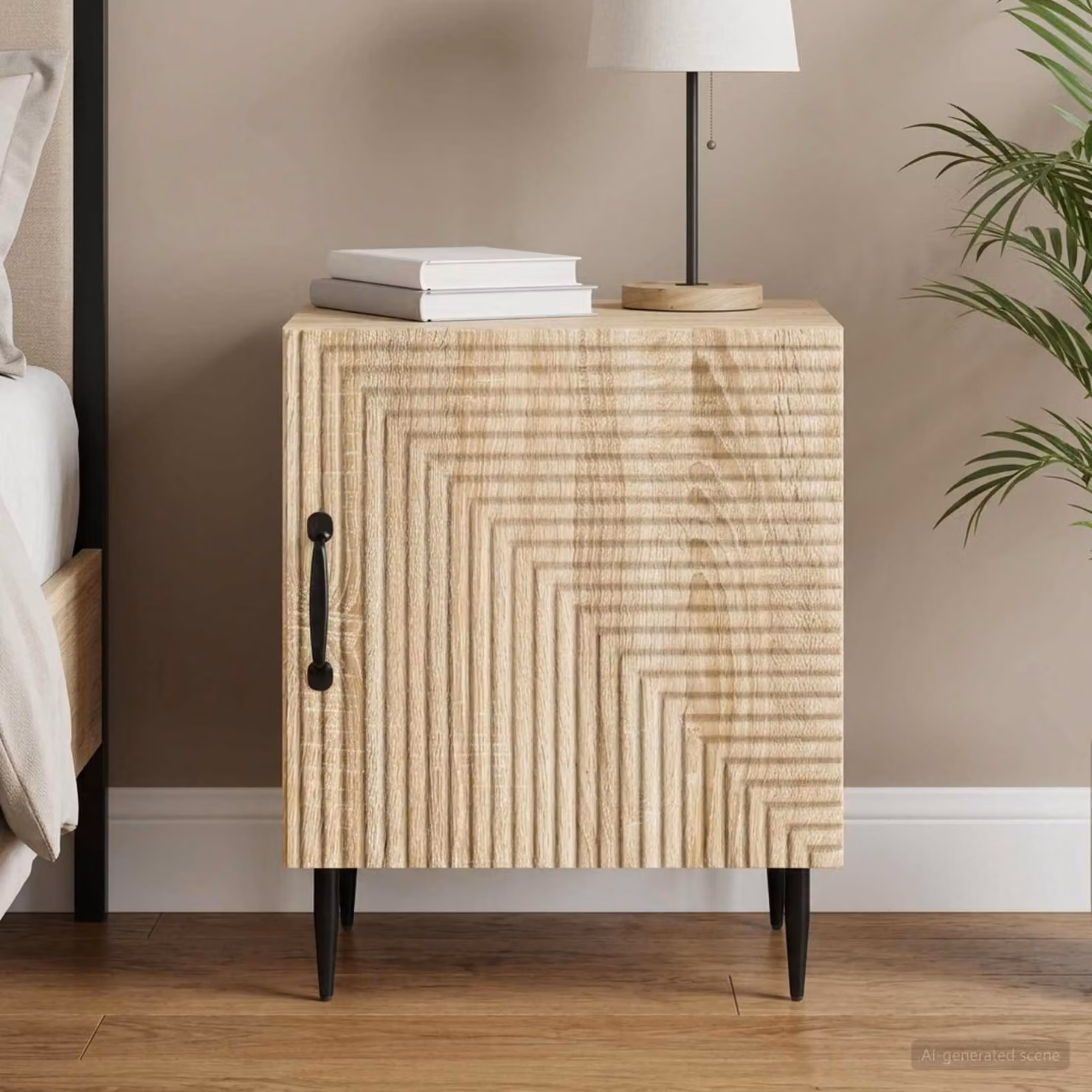 Armadio da notte vidaXL in Rovere Sonoma marrone L: 43 cm, P: 34,5 cm, H: 50 cm