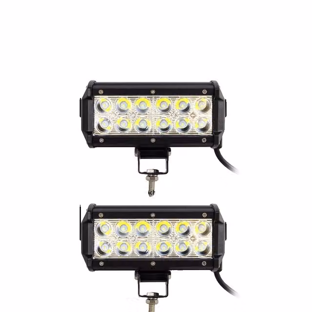 Luce da lavoro a LED, combinazione di 126W 288W flood-spot, lampada fuoristrada, 2 pezzi da 7 pollici 36W spot