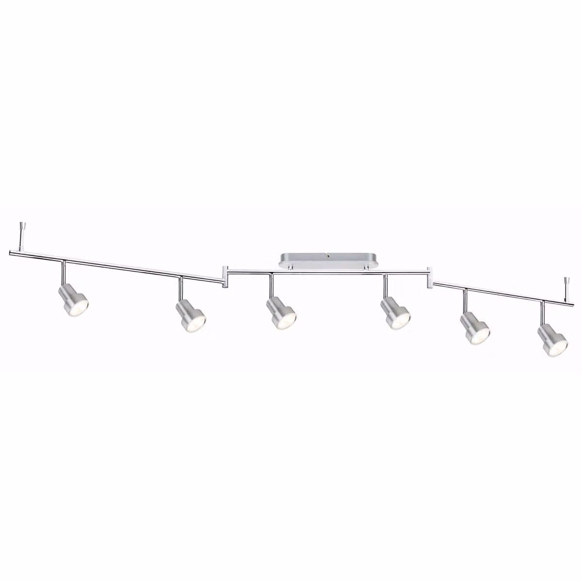 Paulmann Arioso, plafoniera a barra, alluminio spazzolato, 230V, luce calda, 6 x 3W, 6 x 255 lm, 2700 Kelvin