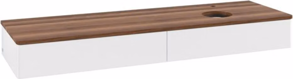V&B Mobiletto senza struttura frontale - illuminazione Antao 160x50cm, HL, WBP w. wal, wh. m Lac