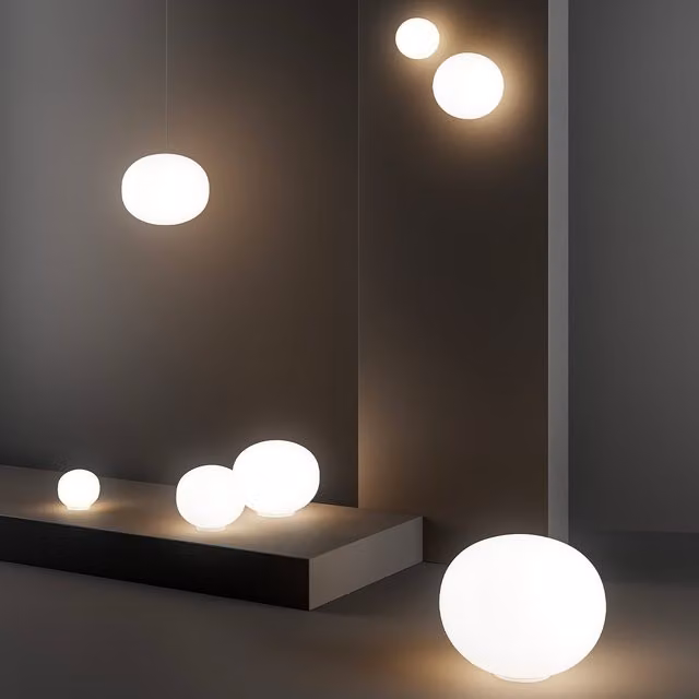 Lodes Volum Plafoniera e Applique bianca per giardino con vetro e plastica IP54