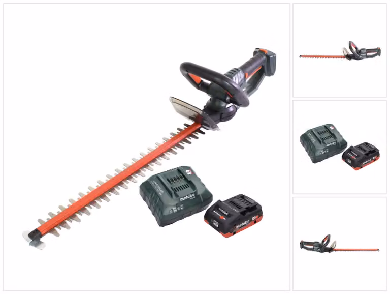 Tagliasiepi a batteria Metabo HS 18 LTX 55 18 V 53 cm + 1x batteria 4,0 Ah + caricatore