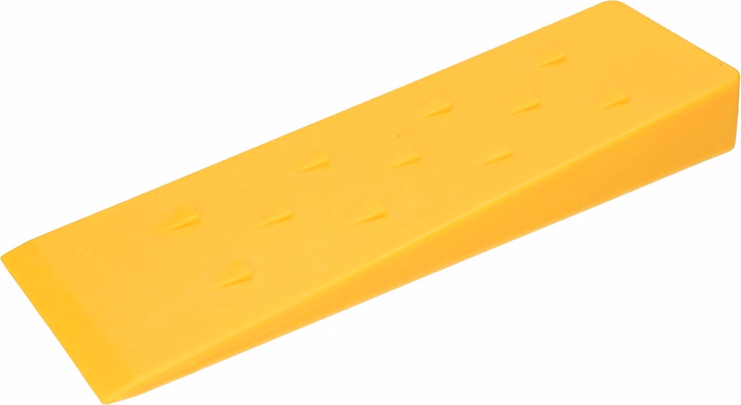 KOTARBAU® Cuneo di abbattimento in plastica 10" 25cm per spaccare il legno Giallo resistente agli urti