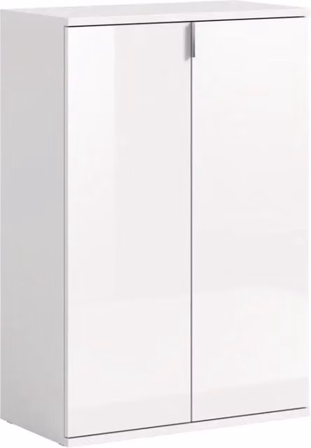 Mobile contenitore BODITE – 2 porte – Bianco lucido – Compatto e pratico