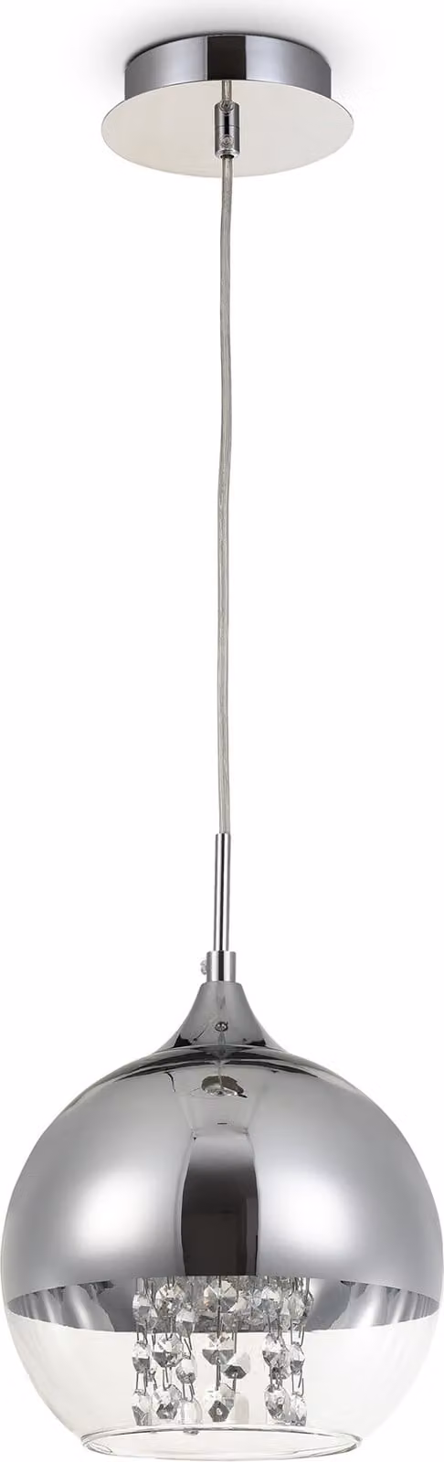 Lampada a sospensione Maytoni FERMI in vetro/nichel, a 1 luce, dimmerabile, senza lampadina