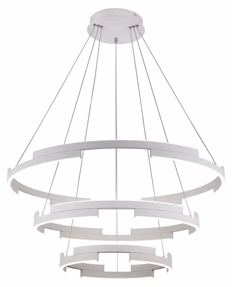 CASTLE SU LED, plafoniera a più luci – Ø80 v150 cm - Bianco