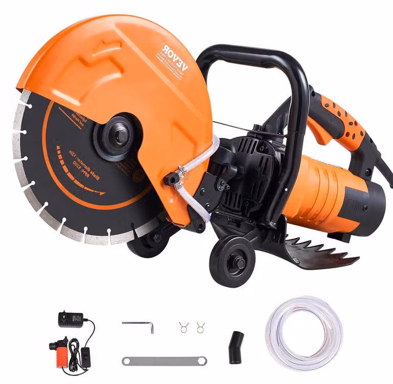 Troncatrice per calcestruzzo - Tagliatrice per calcestruzzo - Circolare - Sega per cemento - Sega a umido - Lama da 305 mm - Motore da 2800 W