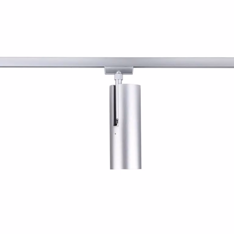 Paulmann URail Faretto a binario LED Theron, cromato 4.000 K Ø 6 cm dimmerabile, Alluminio / Grigio / Zincato, Soggiorno / Sala da pranzo, Plastica, Moderno
