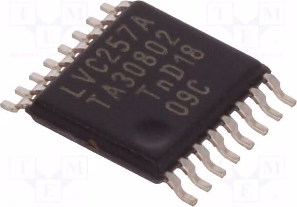 3 canali: 4 ingressi. 2 decoder/multiplexer SMD 74257APW.112