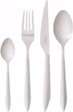 ARES, Posate Set 16 pz, Scatola con Finestra, Casa Bugatti Colore: Avorio
