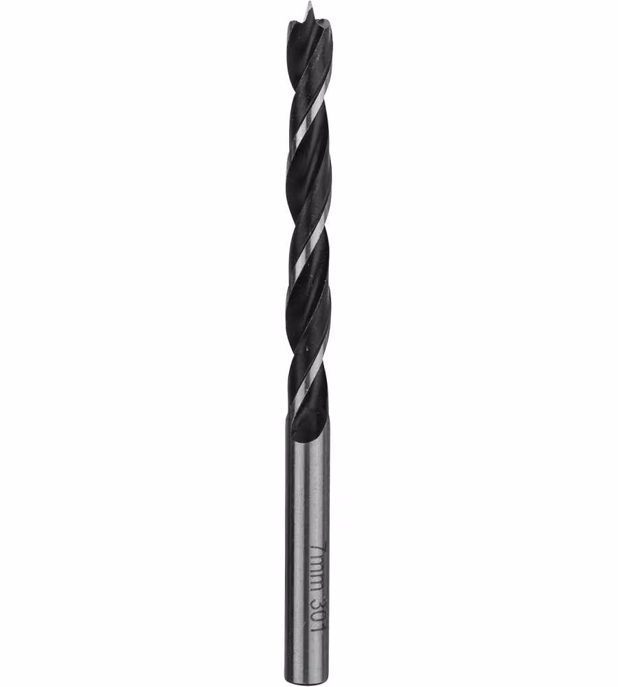 Bosch Punta Elicoidale Legno 7 mm x 65 mm x 100 mm Nero Ossidato