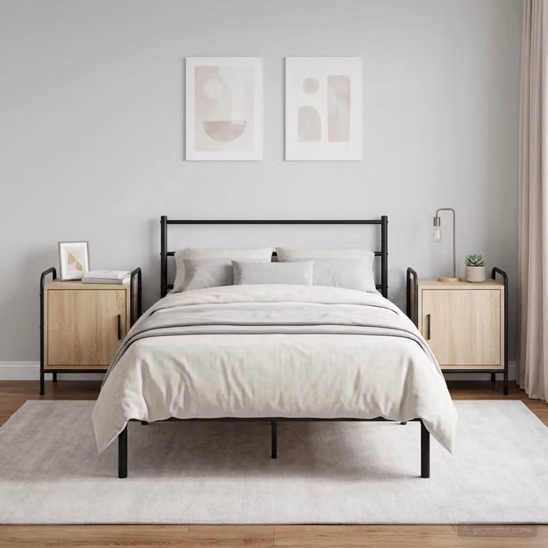 vidaXL Armadio da Notte 2 pz Rovere Sonoma 40 x 30 x 50 cm