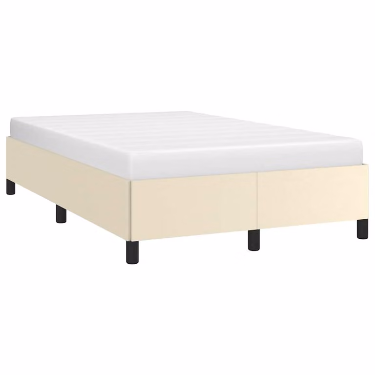 Giroletto vidaXL senza materasso in similpelle beige L 120 x P 200 cm