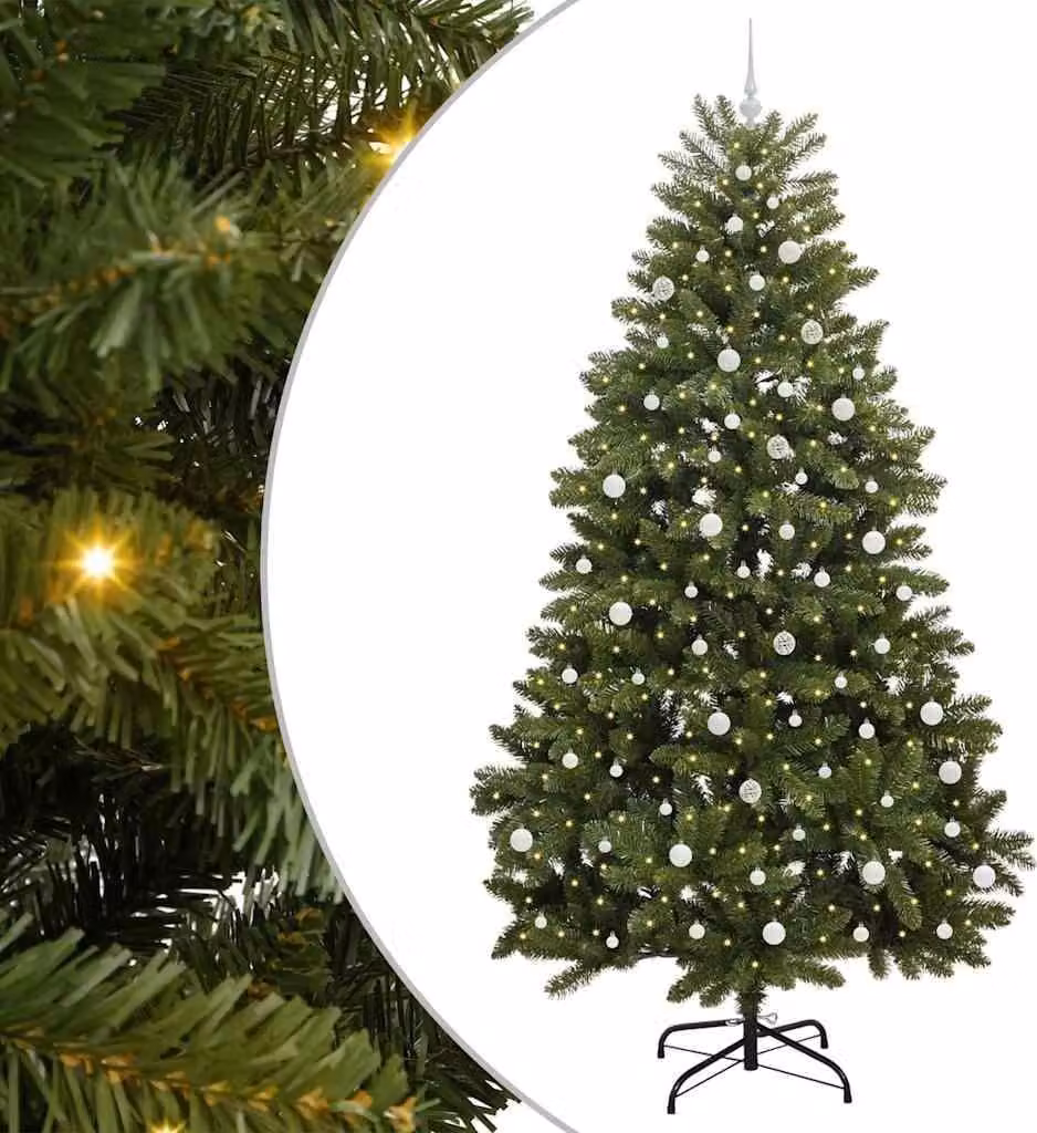 Albero di Natale artificiale Verde 240 cm PVC e Metallo