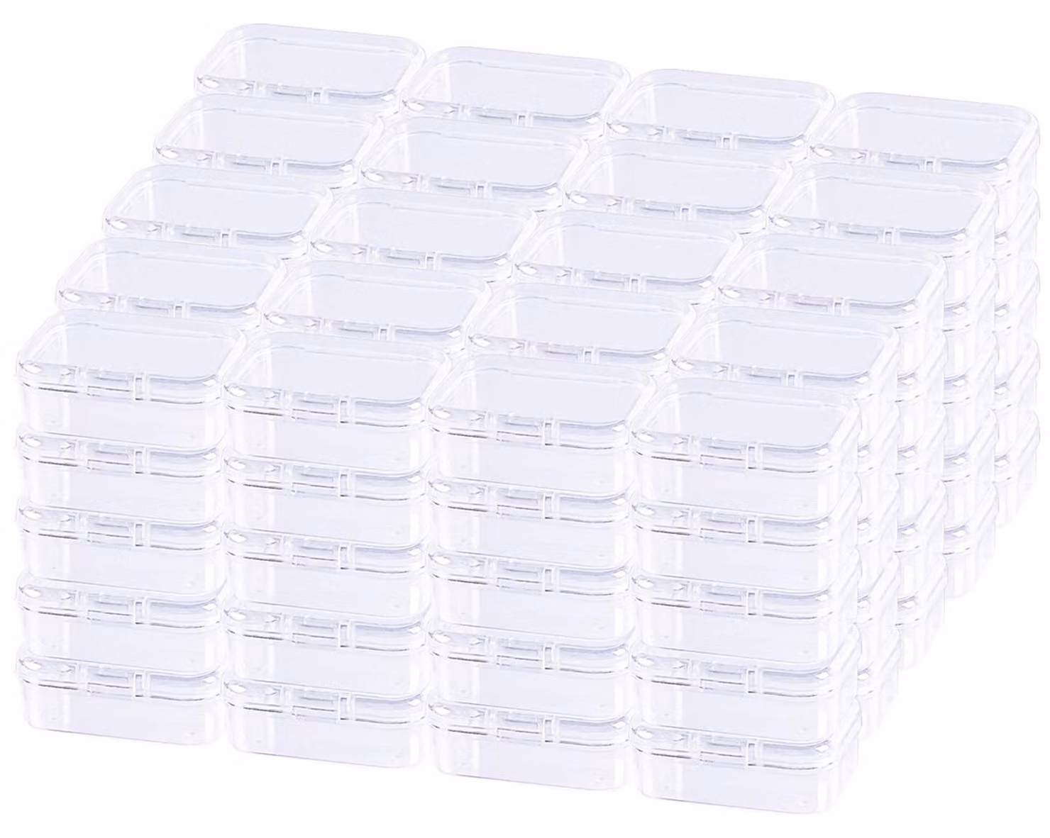 Set di 100 mini contenitori in plastica