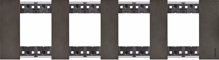 Pannello 2 x 4 modulo metallico BTicino Living Now KA4802M4__ Luna