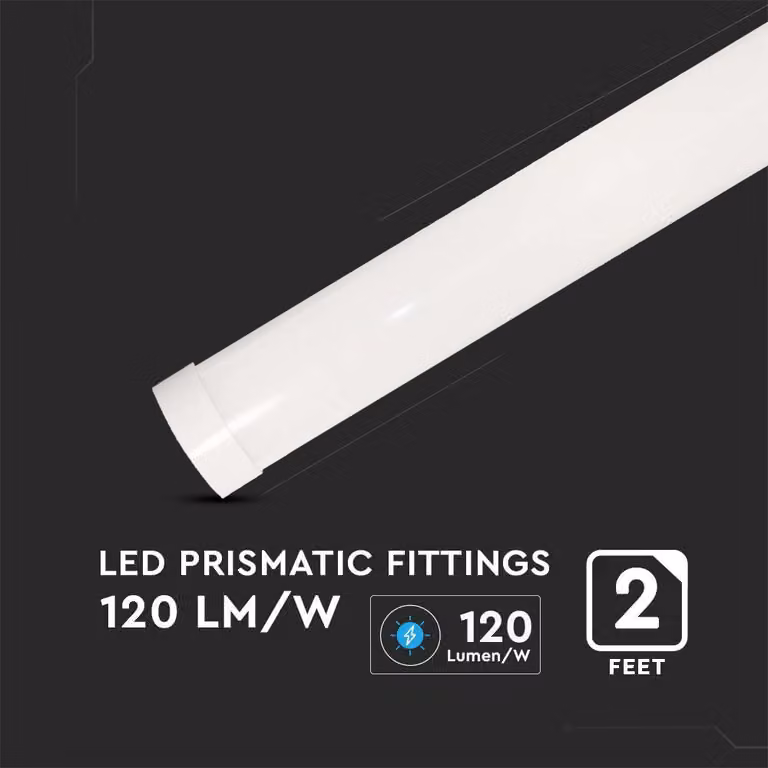 V-TAC PRO VT-8-20 Plafoniera LED chip samsung SLIM Prismatico 20W alta luminosità 120LM/W 60CM bianco freddo 6500K - sku 20349