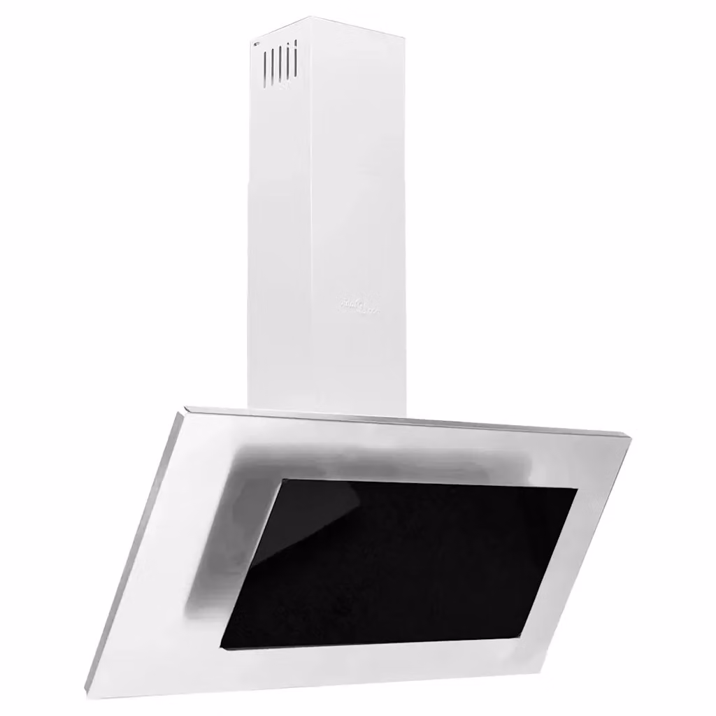 vidaXL Cappa da parete in acciaio inox e vetro temperato Argento L: 90 cm, H: 108 cm, P: 60 cm – 2
