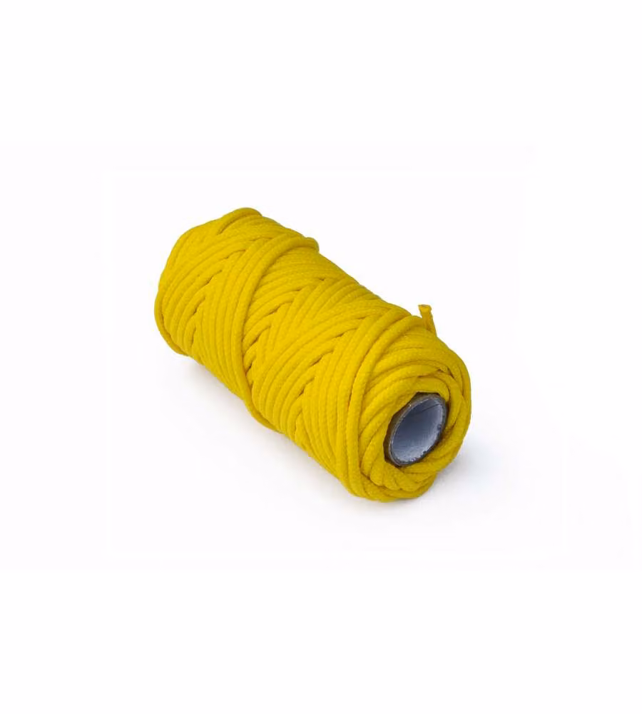 Treccia per veneziana in polipropilene Diam. 3 mm. giallo 20 mt.