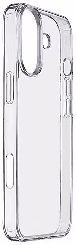 Cover Clear Strong Cellularline per Apple iPhone 16, Trasparente