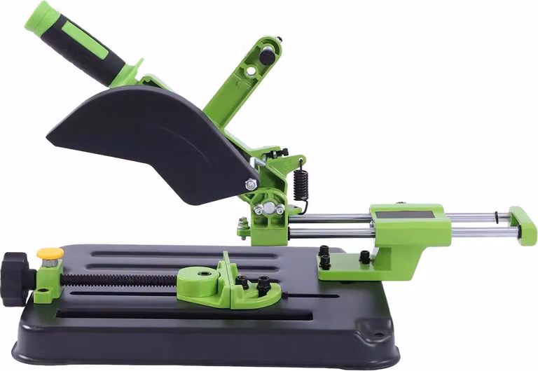 Supporto per smerigliatrice angolare, design regolabile, stabilità migliorata, verde