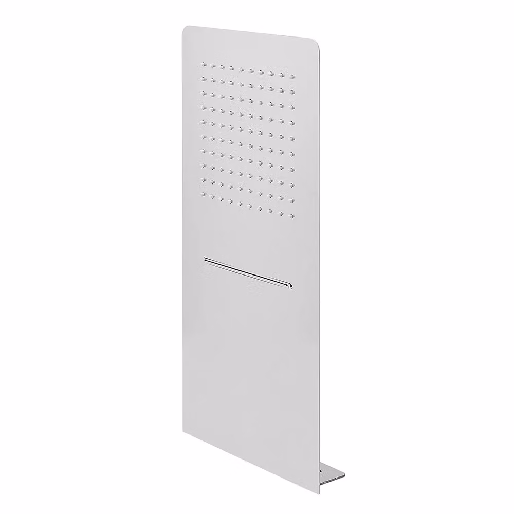 Soffione doccia a sbalzo slim con cascata INBAGNO in acciaio inox color argento L: 25 cm, P: 52 cm – 2
