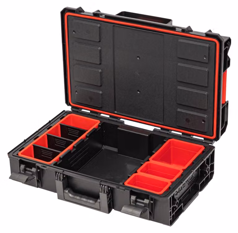 Toolbrothers RHINO XXL Valigia portautensili ECO Basic altezza M 15,4 l IP66 con divisori estraibili + cassette