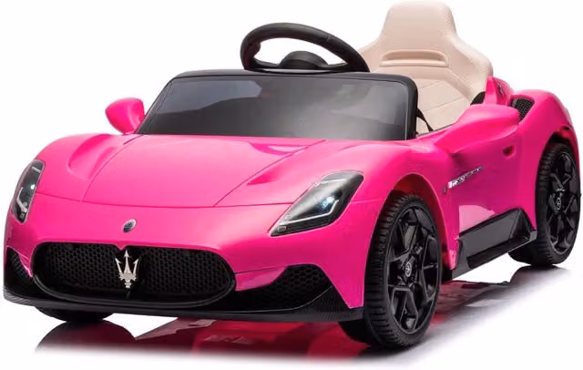 Macchina Elettrica per Bambini Maserati Licenza Ufficiale Rosa con Batteria Ricaricabile 10,8V 5Ah – 1