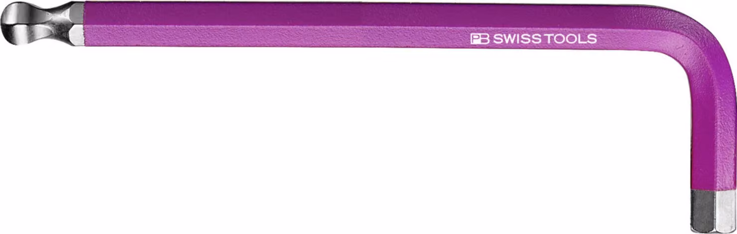 PB Swiss Tools Cacciavite angolare esagonale, con testa sferica, verniciato a polvere, 8 mm